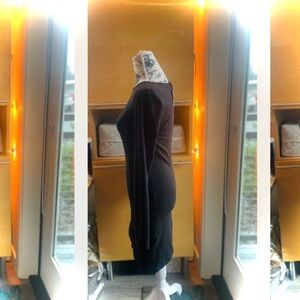 TNA | S | NWT Aritzia Long Sleeve Chill Aimee Cotton Bodycon Mini Dress